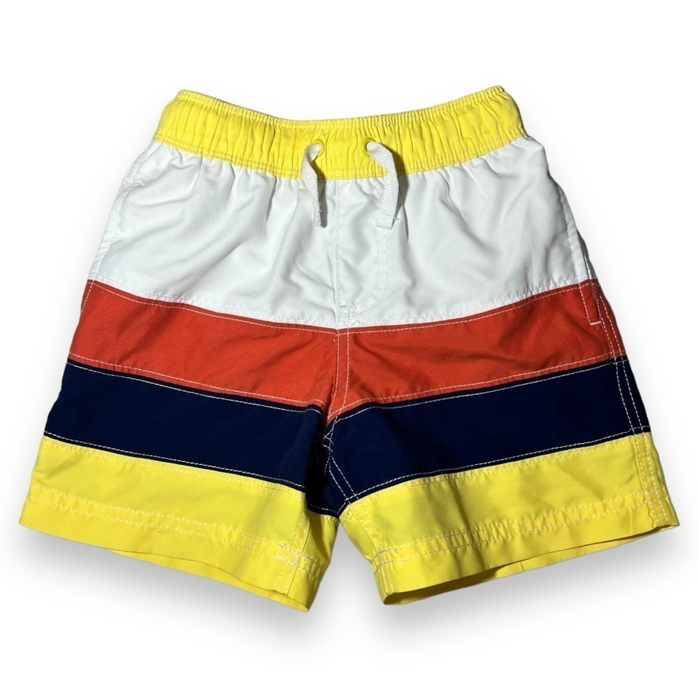 Hanna Andersson Boy’s Colorblock Swim Trunks Size 4